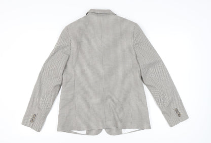 Marks and Spencer Women's Check Blazer, Size 12, Multicoloured