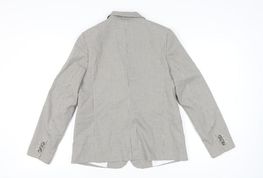 Marks and Spencer Women's Check Blazer, Size 12, Multicoloured