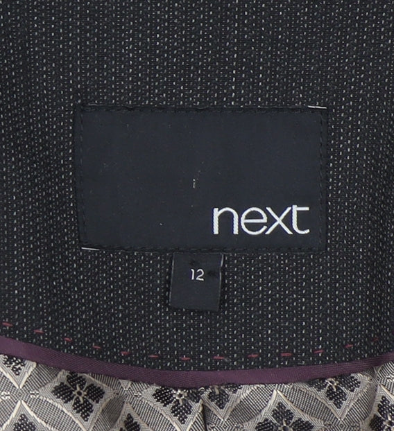 Next Women's Black Blazer, Size 12, Regular Fit