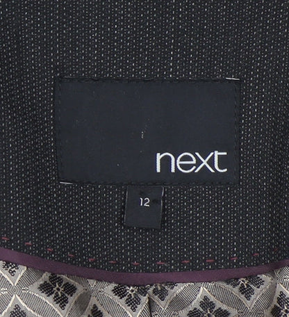 Next Women's Black Blazer, Size 12, Regular Fit