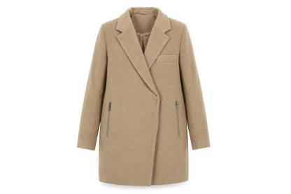 ASOS Women's Beige Petite Coat Size 6 Casual