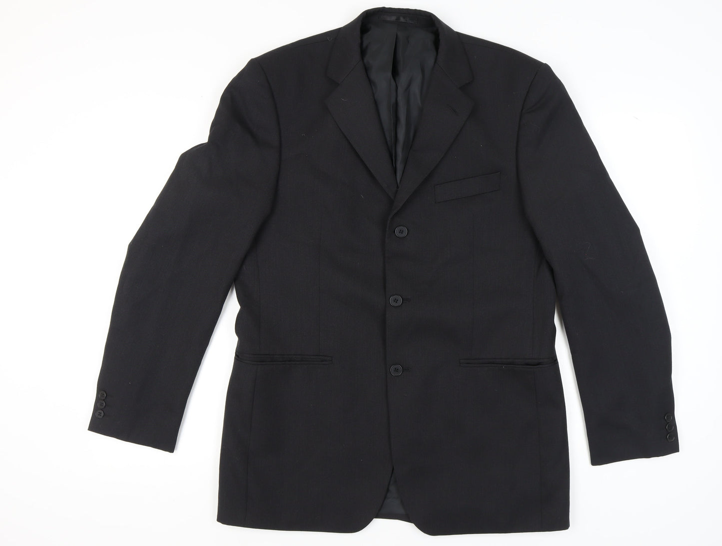 Mens UK Size 40 Burton Regular Black Suit Jacket