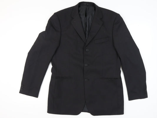 Mens UK Size 40 Burton Regular Black Suit Jacket