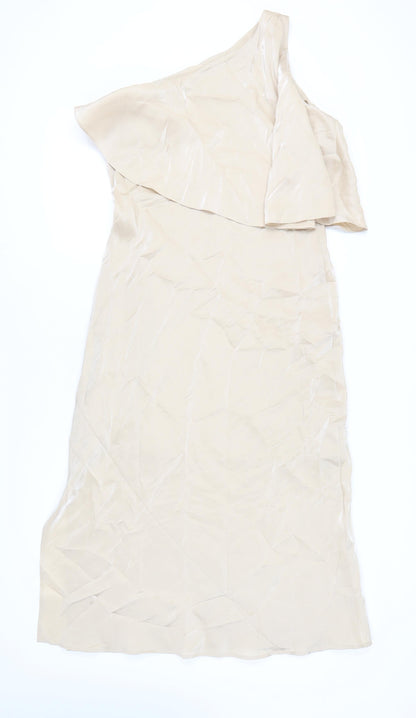 Autograph Women's Beige One Shoulder Dress