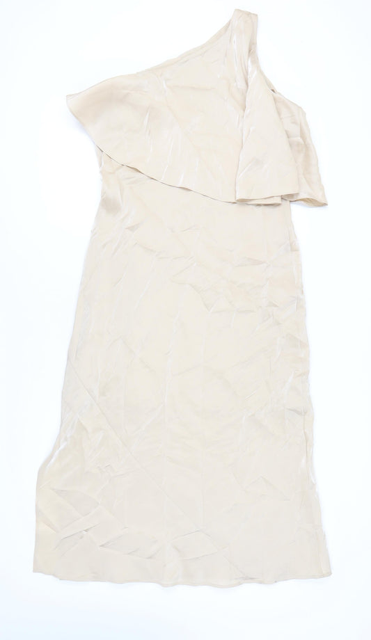 Autograph Women's Beige One Shoulder Dress