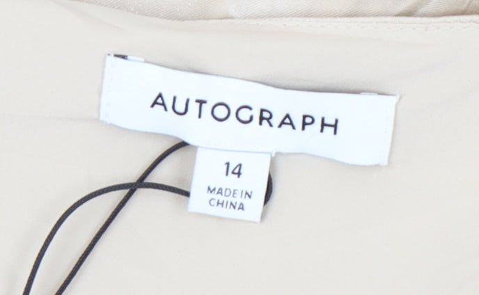 Autograph Women's Beige One Shoulder Dress