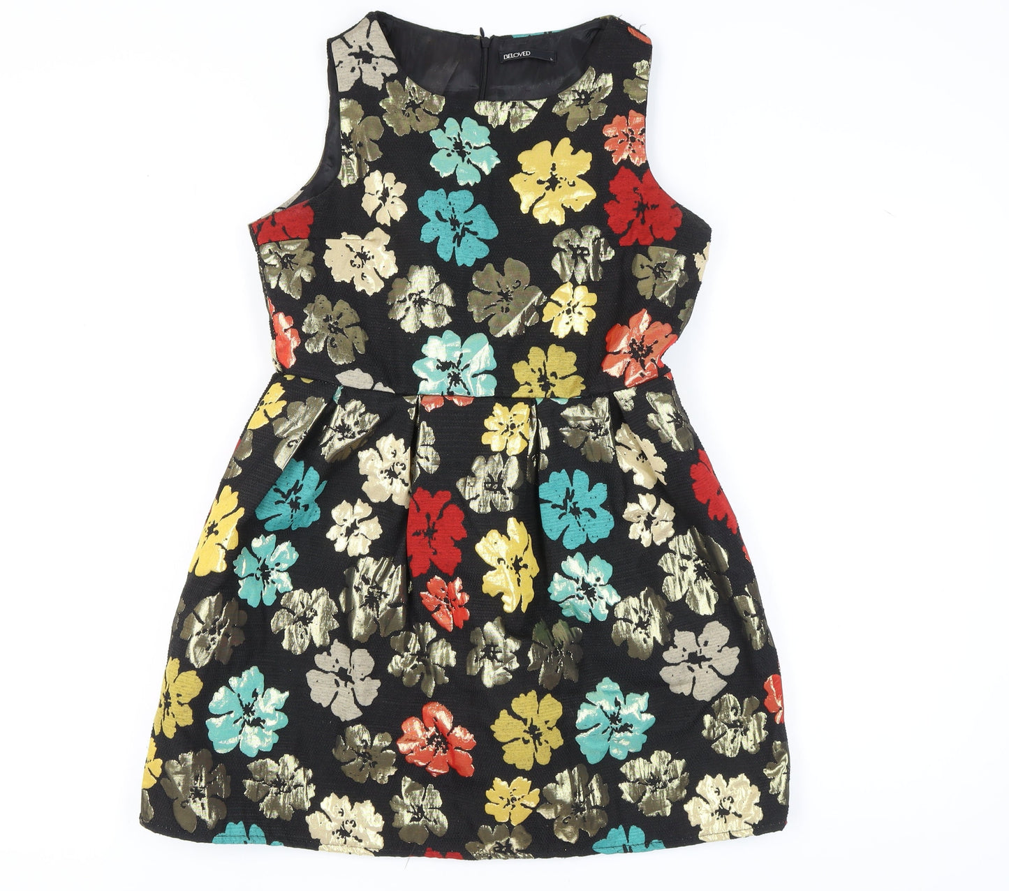 Beloved Women's Multicoloured Floral A-Line Dress L