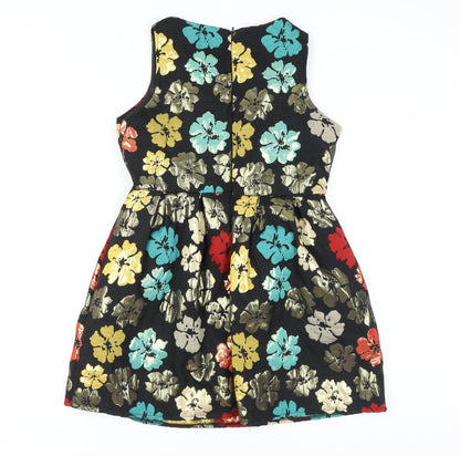 Beloved Women's Multicoloured Floral A-Line Dress L