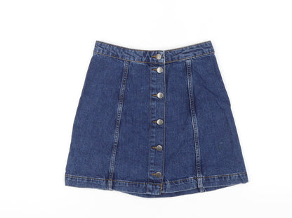 Womens UK Size 10 Topshop Straight & Pencil Denim Skirt