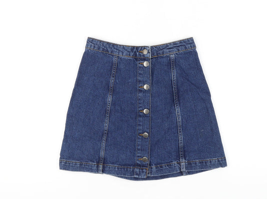 Womens UK Size 10 Topshop Straight & Pencil Denim Skirt