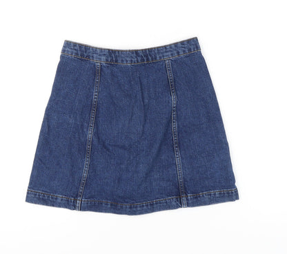 Womens UK Size 10 Topshop Straight & Pencil Denim Skirt