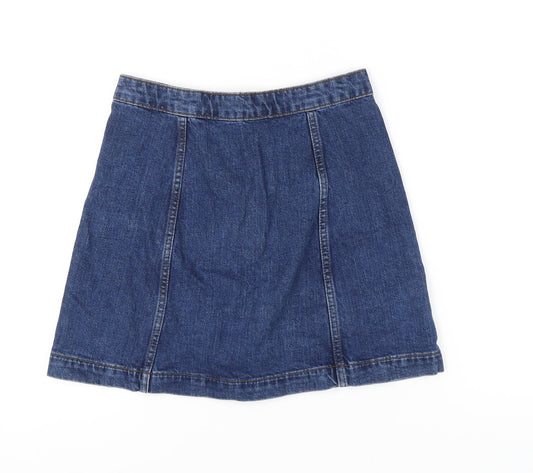 Womens UK Size 10 Topshop Straight & Pencil Denim Skirt