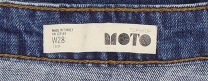 Womens UK Size 10 Topshop Straight & Pencil Denim Skirt