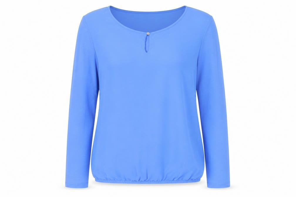 Womens UK Size M TOM TAILOR Blue Basic Blouse