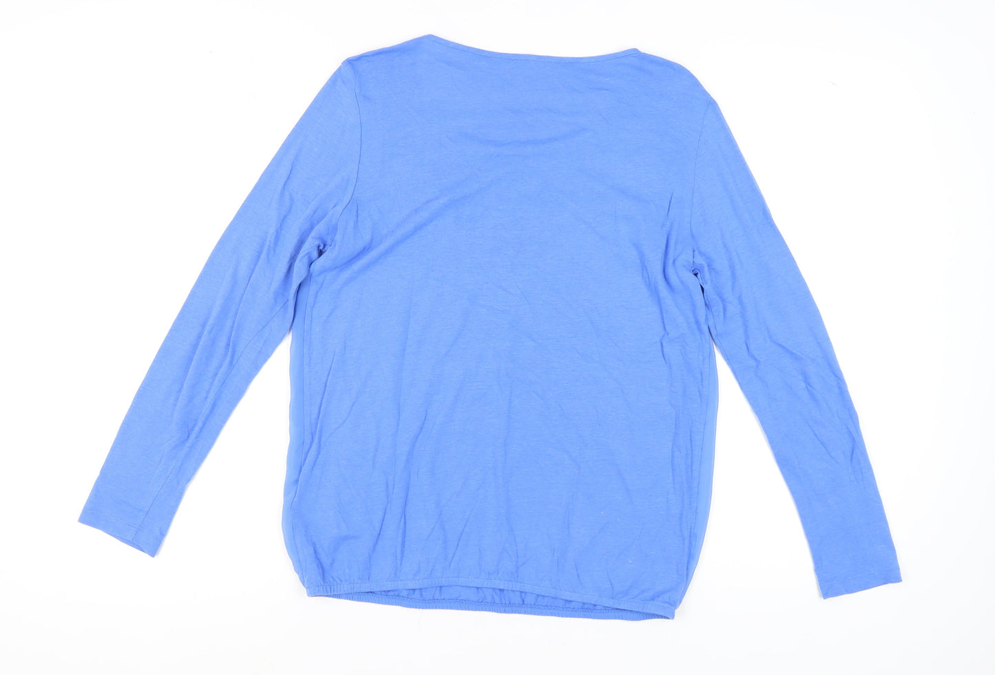 Womens UK Size M TOM TAILOR Blue Basic Blouse