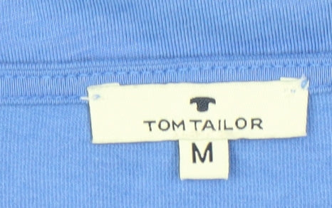 Womens UK Size M TOM TAILOR Blue Basic Blouse