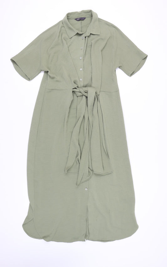 Marks and Spencer Women’s Green Shirt Dress Size 10