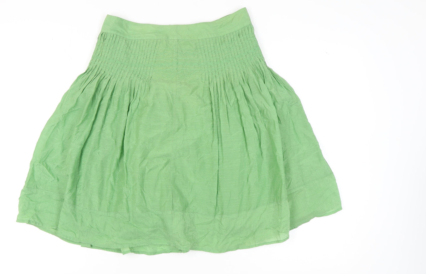 Marks and Spencer Women's Green A-Line Skirt, Size 10