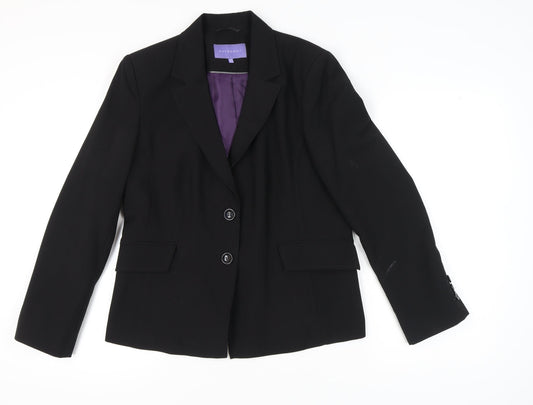 Autonomy Women's Black Blazer Size 16 Regular Fit