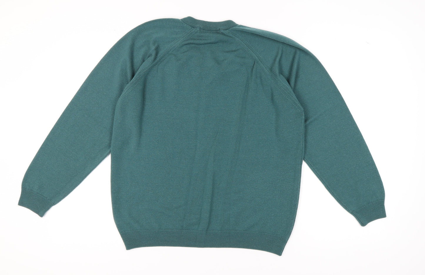 Country Trader Men's Green M V-Neck Pullover Jumper