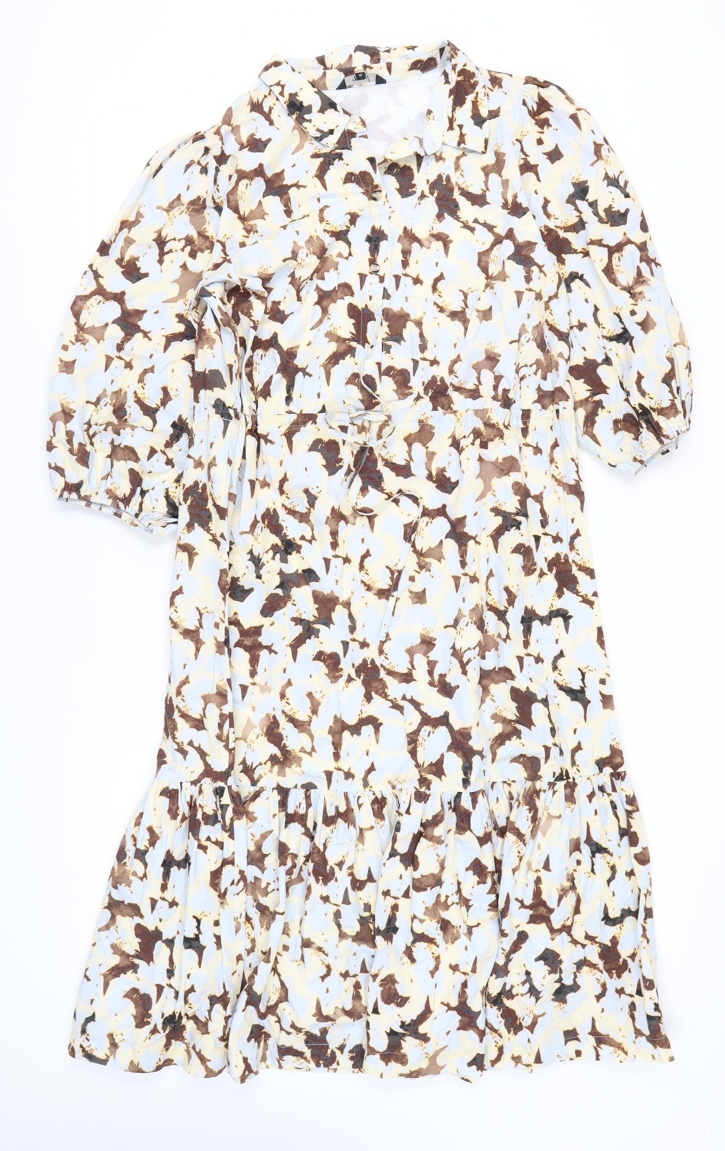 Next Women's Multicoloured Dress Size 16 with Buttons