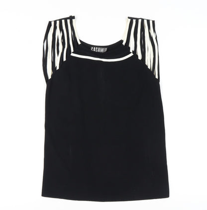 Womens UK Size M Casamia Black Basic Tank
