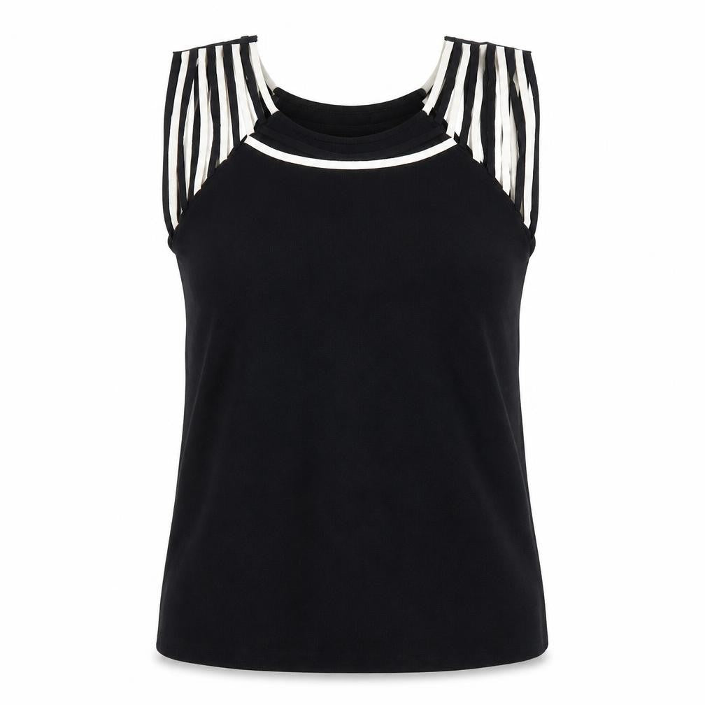 Womens UK Size M Casamia Black Basic Tank