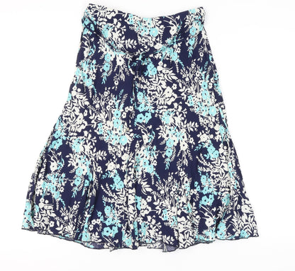 Marks and Spencer Women's Floral A-Line Skirt - Size 10