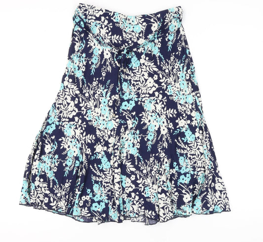 Marks and Spencer Women's Floral A-Line Skirt - Size 10