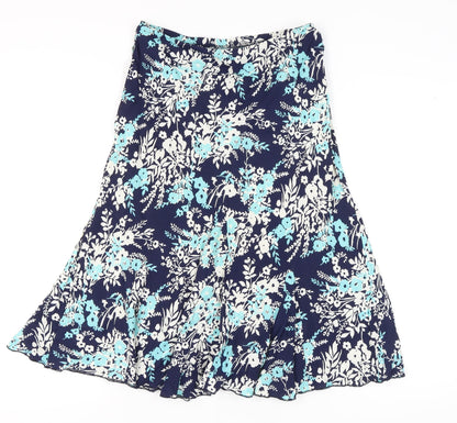 Marks and Spencer Women's Floral A-Line Skirt - Size 10