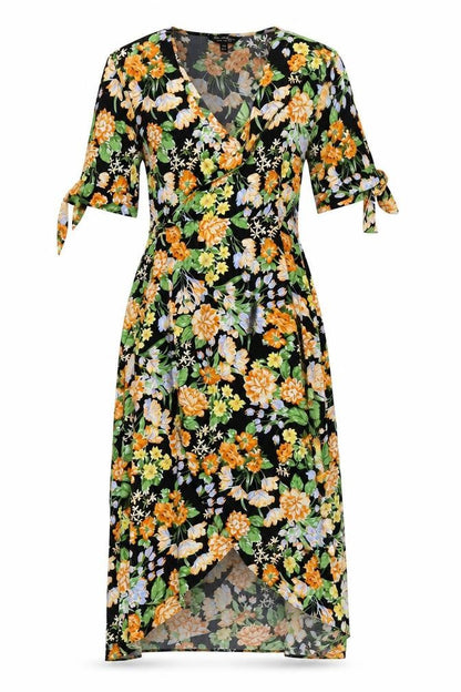 Miss Selfridge Women's Floral Wrap Dress Size 10