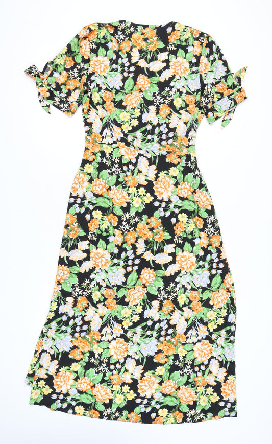 Miss Selfridge Women's Floral Wrap Dress Size 10