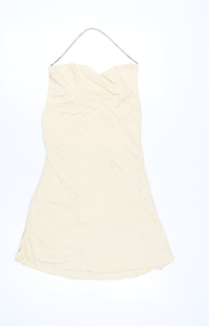 Zara Beige Strappy Sleeveless Women's Dress Size 12