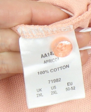 Cotton Traders Men's Pink 2XL Polo Short Sleeve