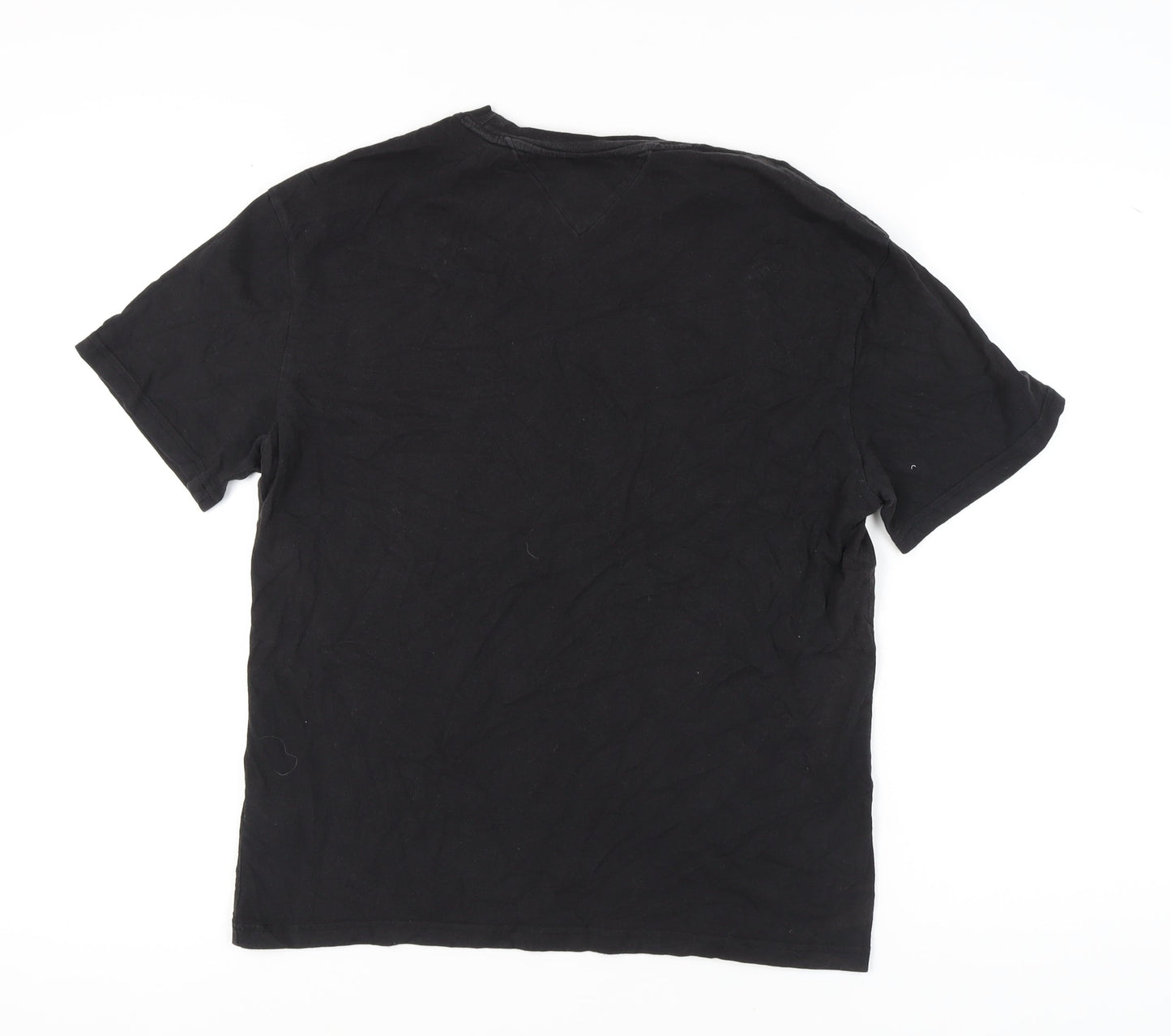 Tommy Jeans Black T-Shirt, Men's Size S, Classic Logo