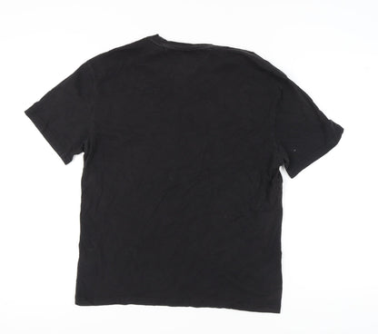 Tommy Jeans Black T-Shirt, Men's Size S, Classic Logo