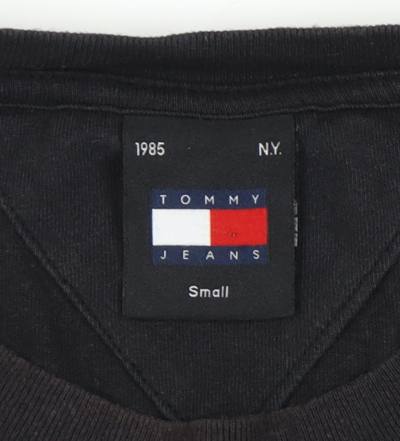 Tommy Jeans Black T-Shirt, Men's Size S, Classic Logo
