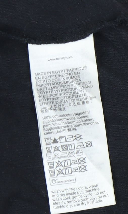 Tommy Jeans Black T-Shirt, Men's Size S, Classic Logo