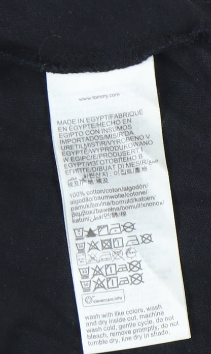 Tommy Jeans Black T-Shirt, Men's Size S, Classic Logo