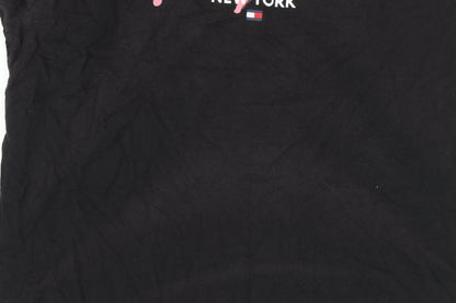 Tommy Jeans Black T-Shirt, Men's Size S, Classic Logo