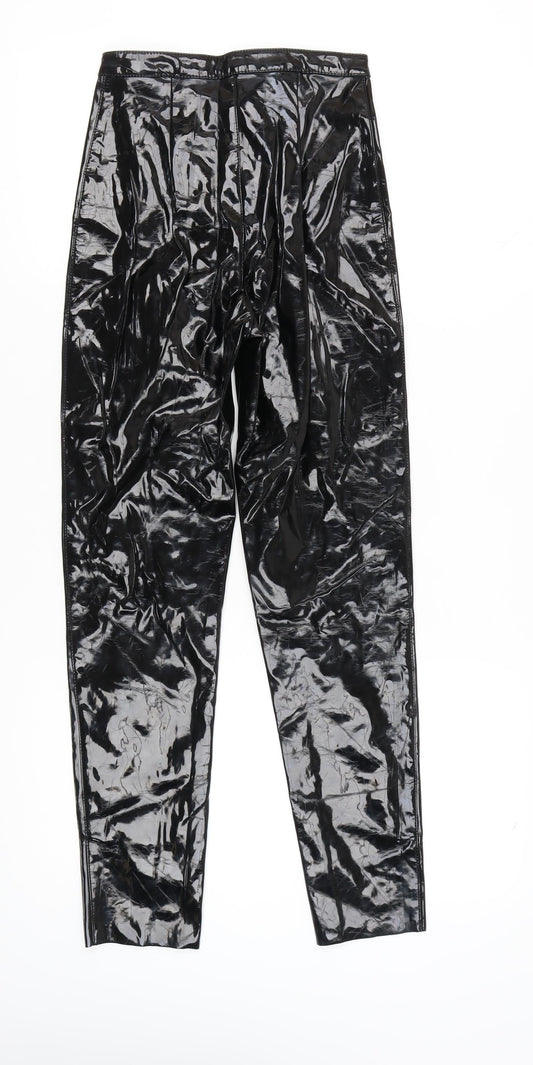 Womens UK Size 6 H&M Regular Fit Casual Party/Cocktail Black Trousers