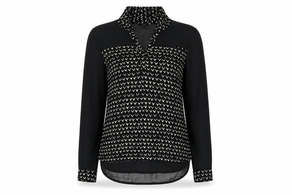 Womens UK Size 8 NEXT Black Basic Blouse