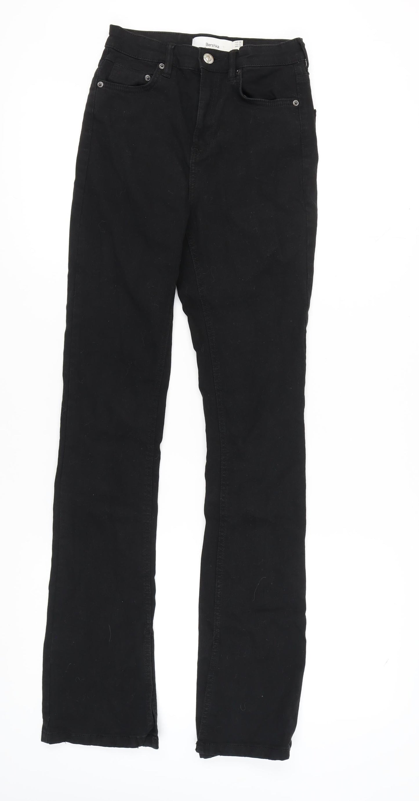Bershka Women's Black Straight Jeans Size 8
