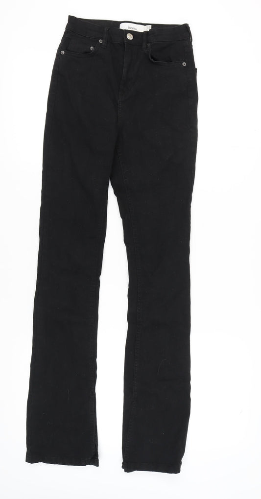Bershka Women's Black Straight Jeans Size 8