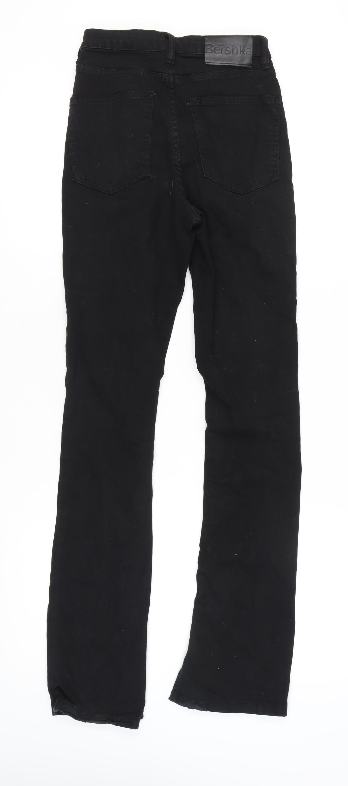 Bershka Women's Black Straight Jeans Size 8