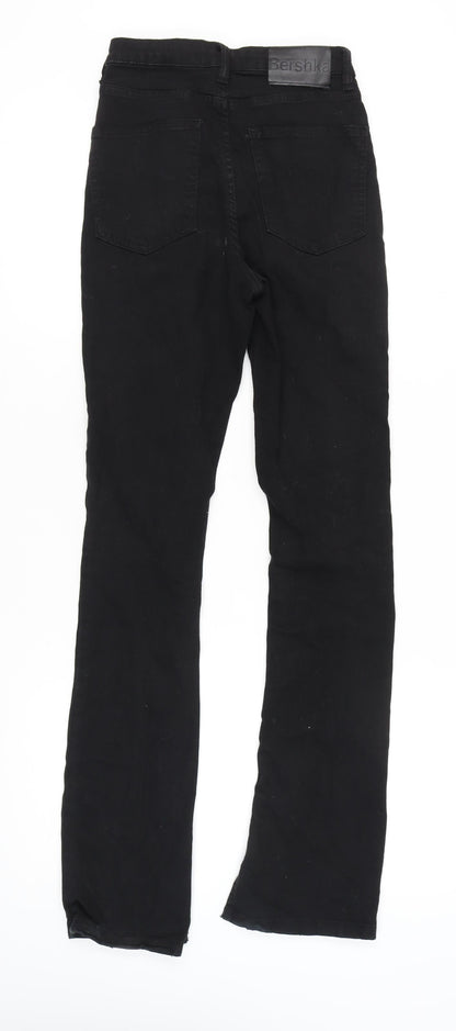 Bershka Women's Black Straight Jeans Size 8