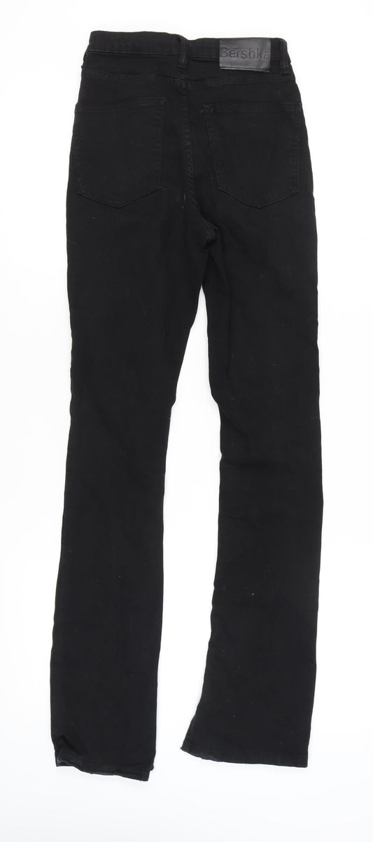 Bershka Women's Black Straight Jeans Size 8