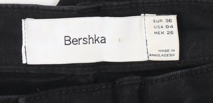 Bershka Women's Black Straight Jeans Size 8