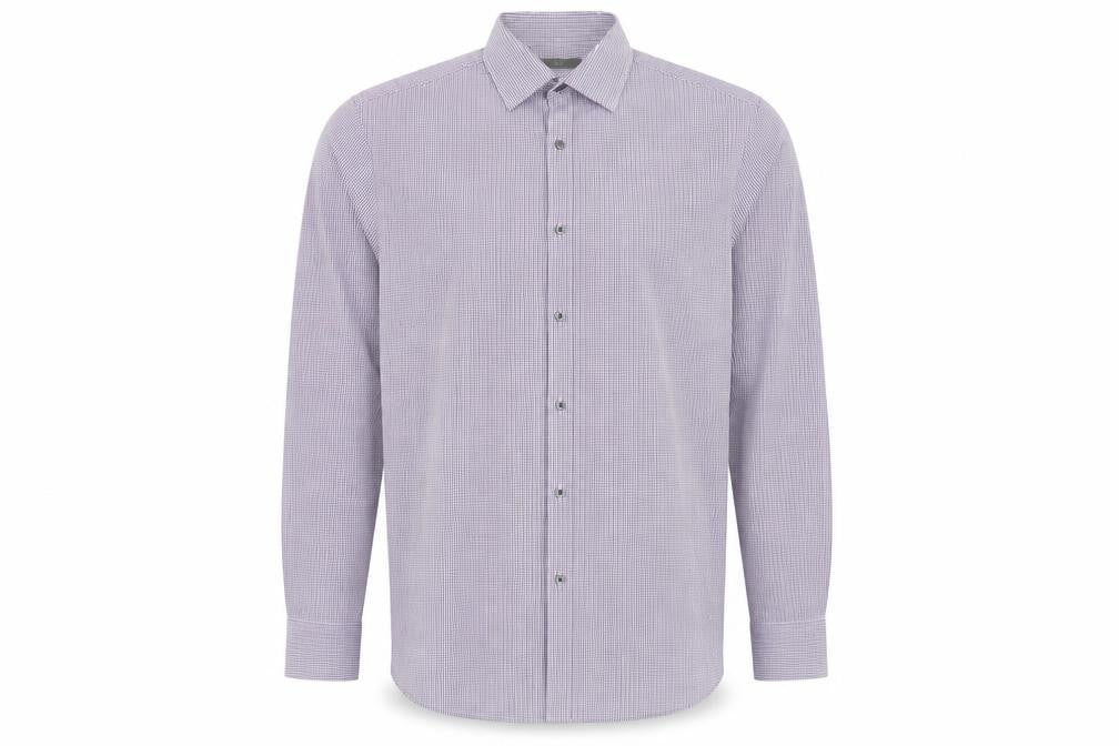 Marks and Spencer Men's Multicoloured Check Shirt, Size 15