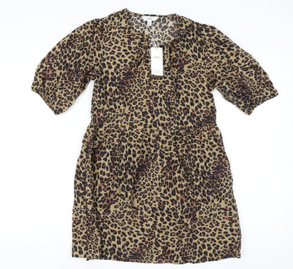 Marks and Spencer Women's Leopard Print Dress Size 10